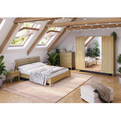 Zestaw Mebli Do Sypialni COZY Dąb Olejowany Lenart Zestaw Mebli Do Sypialni COZY Dąb Olejowany Lenart