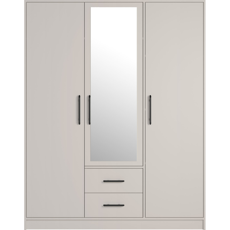 Trzydrzwiowa szafa z lustrem SRL2 Smart Kaszmir Meblar