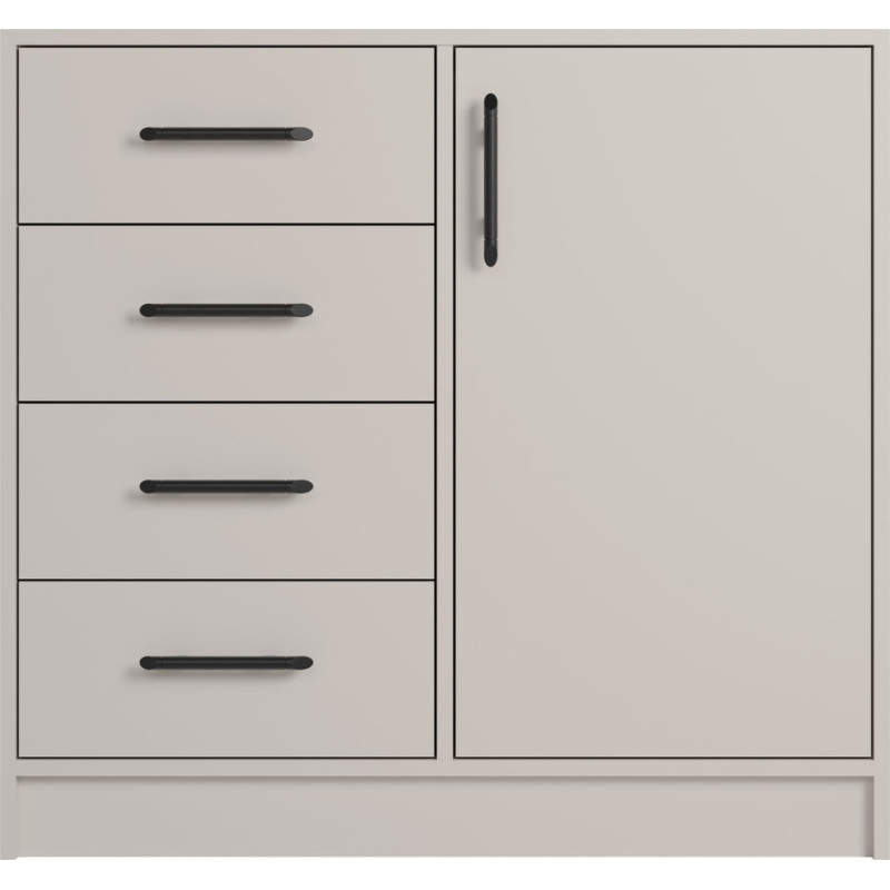 Kompaktowa komoda z szufladami SRK2 Smart Kaszmir Meblar - front