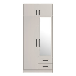 Nadstawka dwudrzwiowa do szafy SRN3 z szafą SRL3 Smart Kaszmir Meblar Nadstawka dwudrzwiowa do szafy SRN3 z szafą SRL3 Smart Kaszmir Meblar