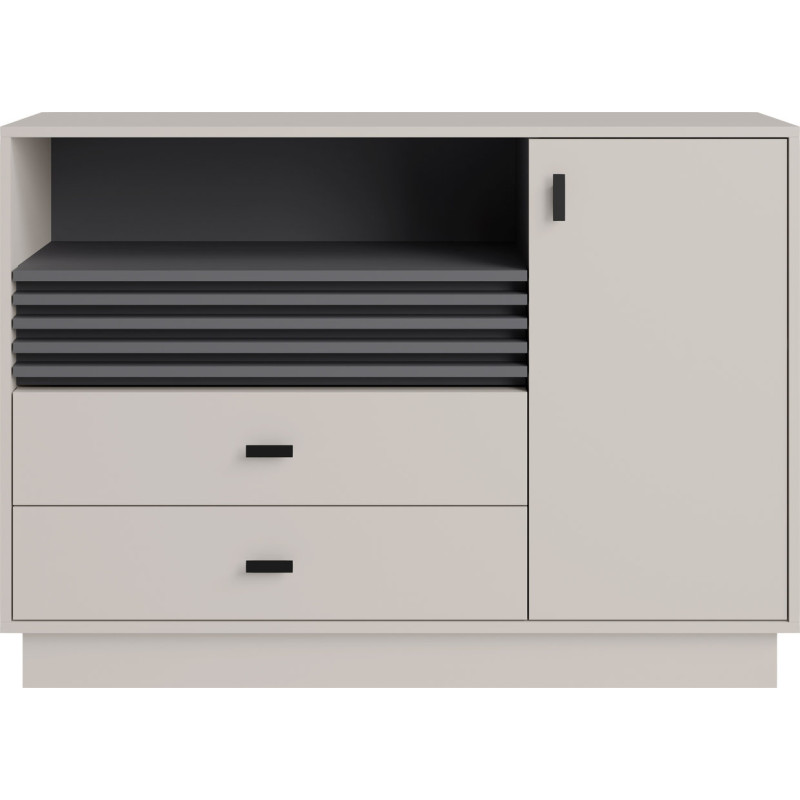 Komoda z otwartą wnęką Allmo AL7 kaszmir/antracyt Meblar