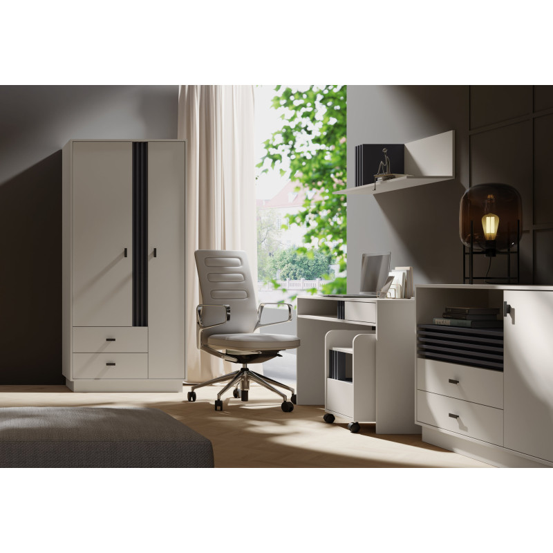 Aranżacja mebli Allmo kaszmir / antracyt w salonie