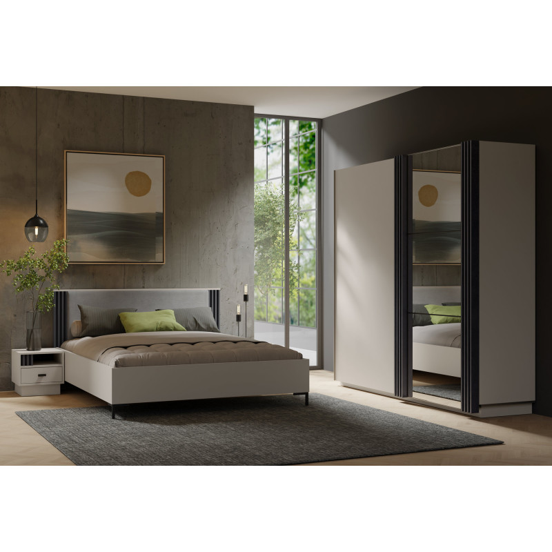 Aranżacja mebli Allmo kaszmir / antracyt w salonie