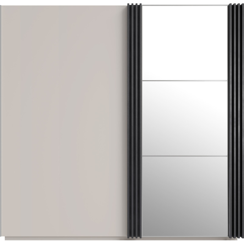 Przesuwna szafa z lustrem Allmo AL15 kaszmir/antracyt Meblar