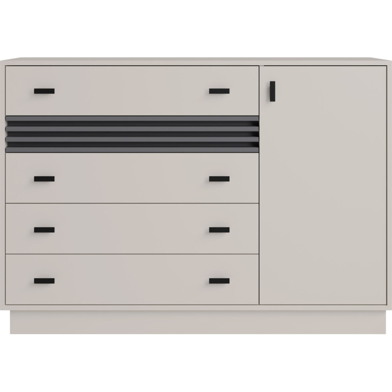 Komoda z szufladami Allmo AL17 kaszmir/antracyt Meblar