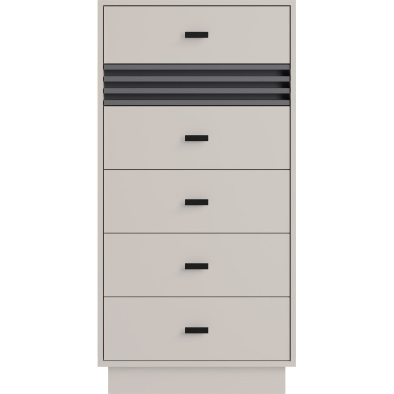 Wysoka komoda Allmo AL18 kaszmir/antracyt Meblar