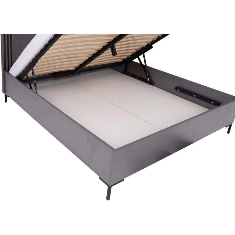 Łóżko 160x200 Allmo AL19 kaszmir/antracyt Meblar - pojemnik na pościel