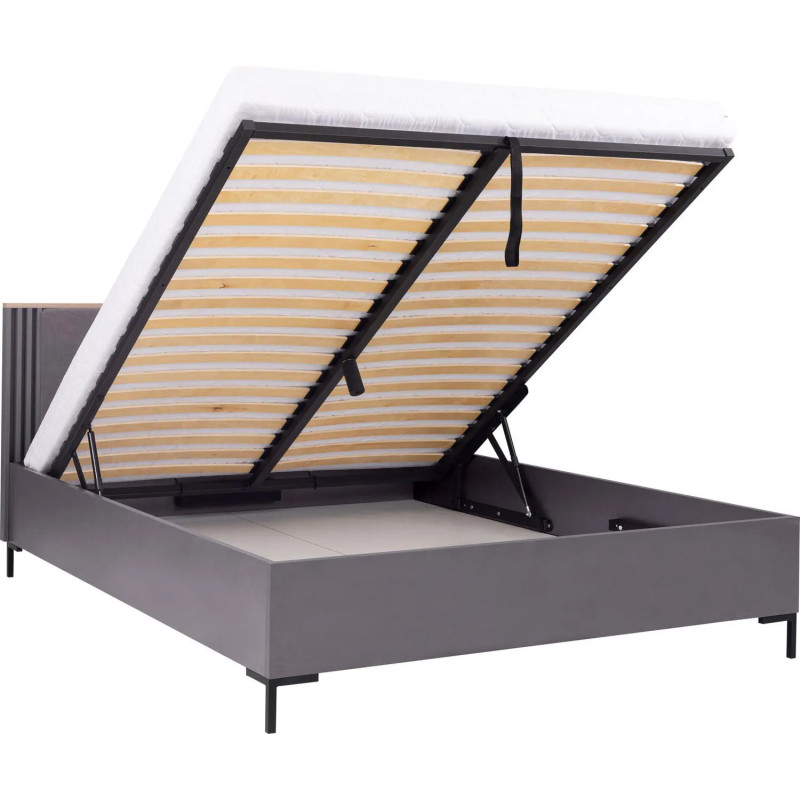 Łóżko 160x200 Allmo AL19 kaszmir/antracyt Meblar - pojemnik na pościel