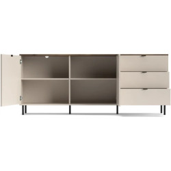 Komoda dwudrzwiowa z trzema szufladami Evo KOM_2D3S Kaszmir - front