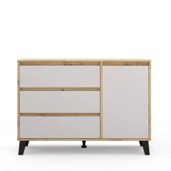 Komoda Borg 1D3S Dąb artisan / kaszmir Mebelbos