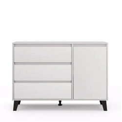 Komoda Borg 1D3S Kaszmir / biały Mebelbos