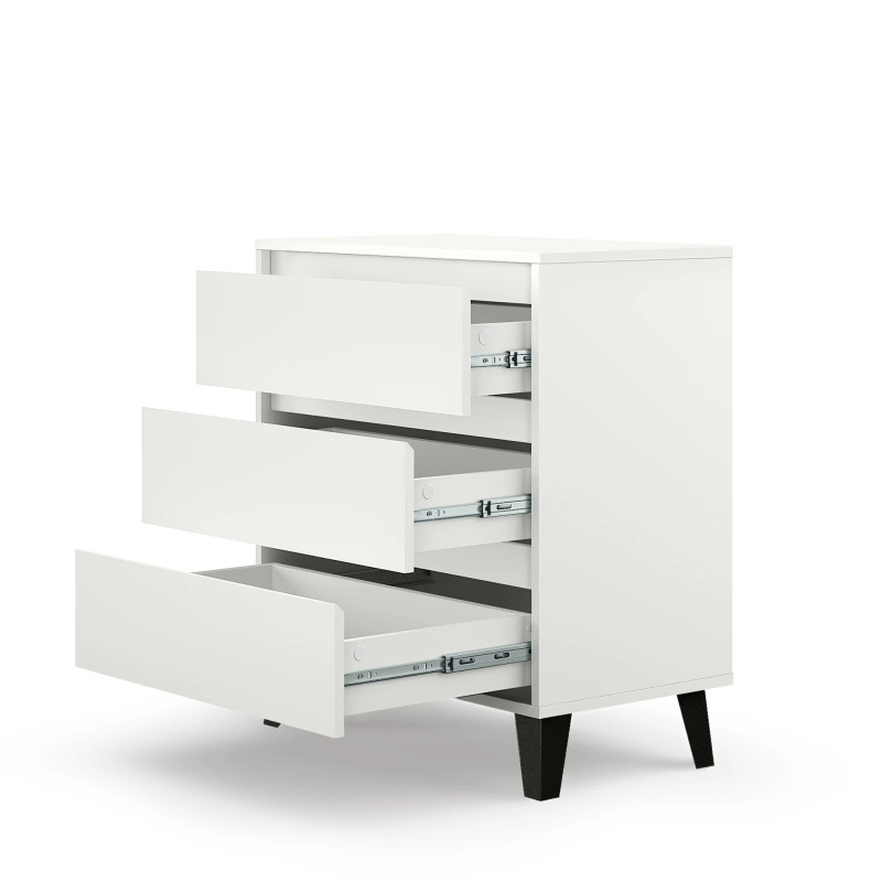 Komoda Borg 3S/70 Biały Mebelbos