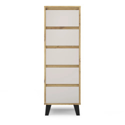 Komoda Borg 5S/40 Dąb artisan / kaszmir Mebelbos