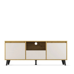 Szafka RTV Borg 2D1S Dąb artisan / kaszmir Mebelbos