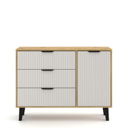 Komoda Borg Duo 1D3S Dąb artisan / Kaszmir Mebelbos