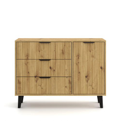 Komoda Borg Duo 1D3S Dąb artisan Mebelbos
