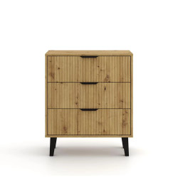Komoda Borg Duo 3S Dąb artisan Mebelbos