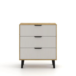 Komoda Borg Duo 3S Dąb artisan / Kaszmir Mebelbos