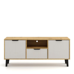 Szafka RTV Borg Duo 2D1S Dąb artisan / kaszmir Mebelbos