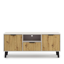 Szafka RTV Borg Duo 2D1S Kaszmir / dąb artisan Mebelbos