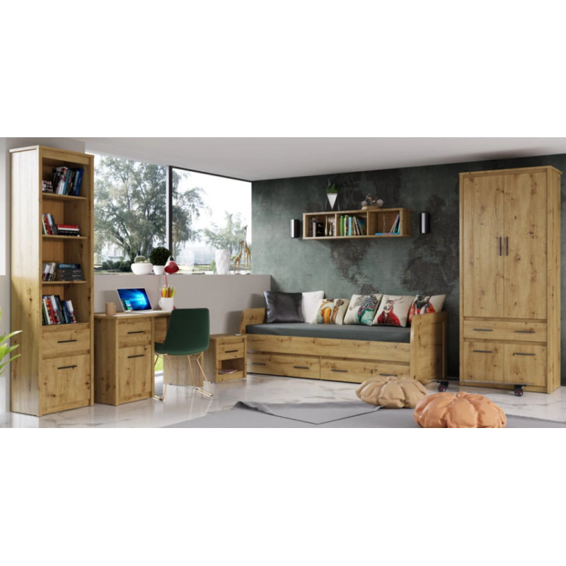 Łóżko Ayson 120 Dąb artisan Mebelbos