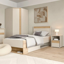 Łóżko 90 Wexlin WEXL1092-M820 Piaskowy/Dąb Mauvella Forte Łóżko 90 Wexlin WEXL1092-M820 Piaskowy/Dąb Mauvella Forte