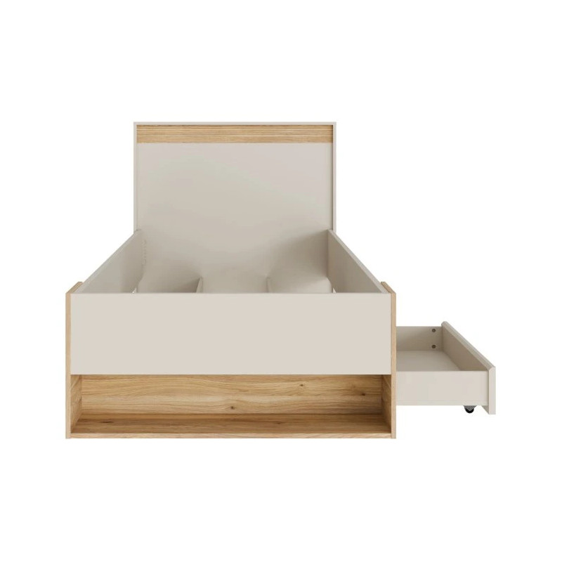 Łóżko 90 Wexlin WEXL1092-M820 Piaskowy/Dąb Mauvella Forte