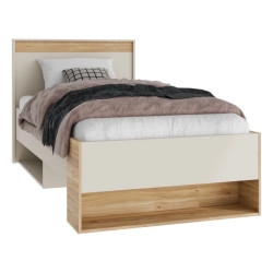 Łóżko 90 Wexlin WEXL1092-M820 Piaskowy/Dąb Mauvella Forte Łóżko 90 Wexlin WEXL1092-M820 Piaskowy/Dąb Mauvella Forte