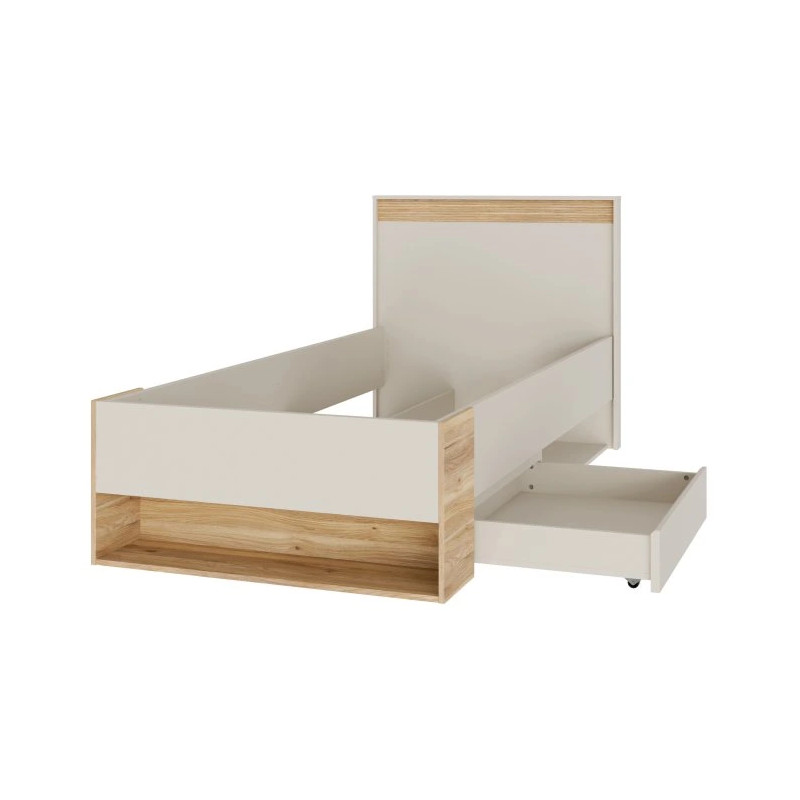 Łóżko 90 Wexlin WEXL1092-M820 Piaskowy/Dąb Mauvella Forte