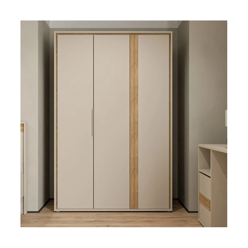 Szafa 130 cm Wexlin WEXS831-M820 Piaskowy/Dąb Mauvella Forte