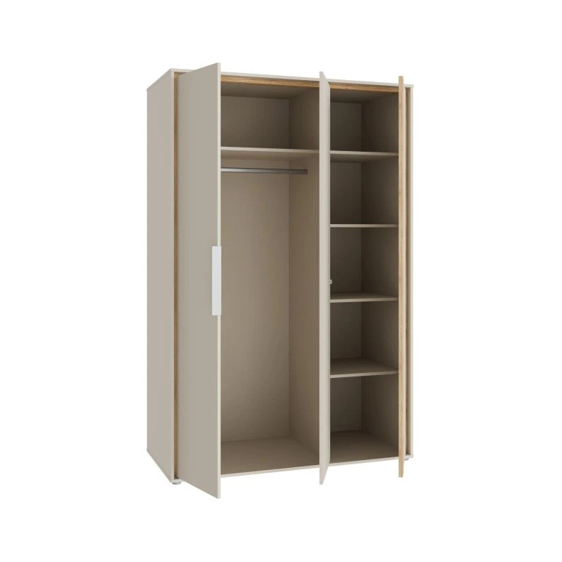 Szafa 130 cm Wexlin WEXS831-M820 Piaskowy/Dąb Mauvella Forte