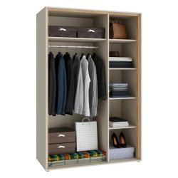 Szafa 130 cm Wexlin WEXS831-M820 Piaskowy/Dąb Mauvella Forte