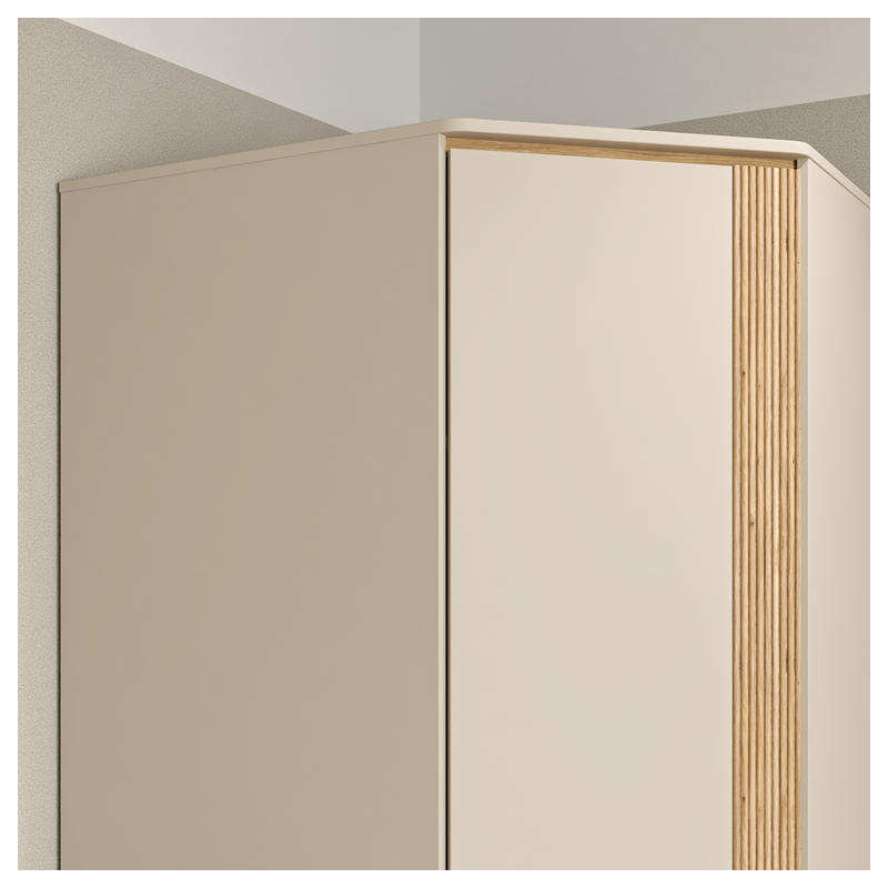 Szafa 130 cm Wexlin WEXS831-M820 Piaskowy/Dąb Mauvella Forte