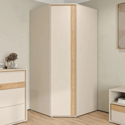 Szafa narożna 90x90 cm Wexlin WEXS811-M820 Piaskowy/Dąb Szafa narożna 90x90 cm Wexlin WEXS811-M820 Piaskowy/Dąb