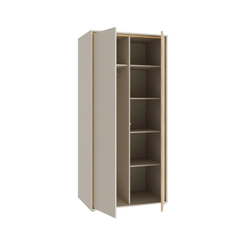 Szafa 90 cm Wexlin WEXS821-M820 Piaskowy/Dąb Mauvella Forte