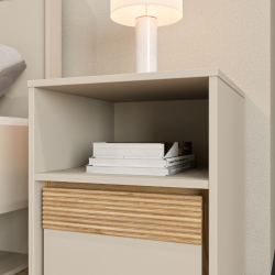Szafa 90 cm Wexlin WEXS821-M820 Piaskowy/Dąb Mauvella Forte