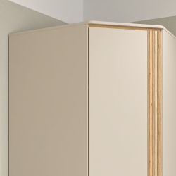 Szafa 90 cm Wexlin WEXS821-M820 Piaskowy/Dąb Mauvella Forte