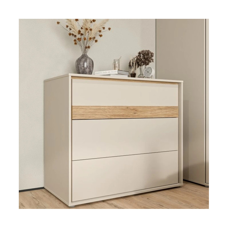 Komoda z szufladami Wexlin WEXK211-M820 Piaskowy/Dąb Mauvella