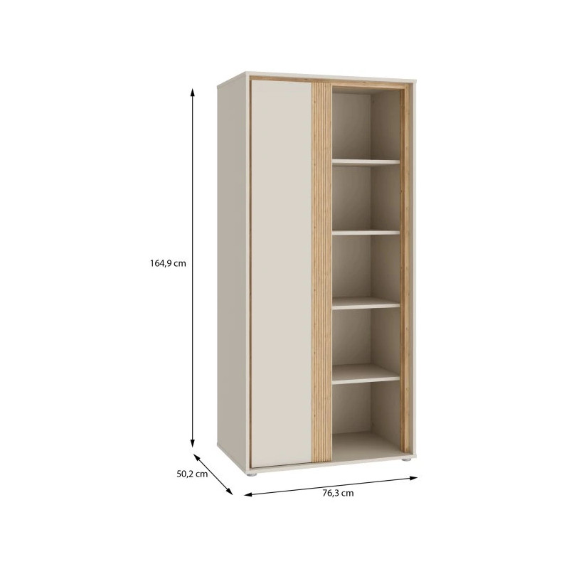 Regał półotwarty Wexlin WEXR621R-M820 Piaskowy/Dąb Mauvella