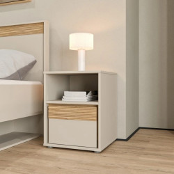 Szafka nocna 40 cm z szufladą WEXK011-M820 Piaskowy/Dąb Szafka nocna 40 cm z szufladą WEXK011-M820 Piaskowy/Dąb