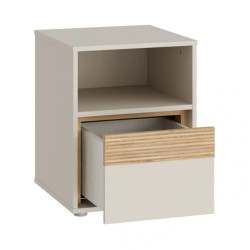 Szafka nocna 40 cm z szufladą WEXK011-M820 Piaskowy/Dąb Szafka nocna 40 cm z szufladą WEXK011-M820 Piaskowy/Dąb