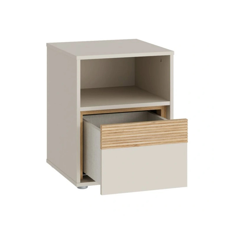 Szafka nocna 40 cm z szufladą WEXK011-M820 Piaskowy/Dąb