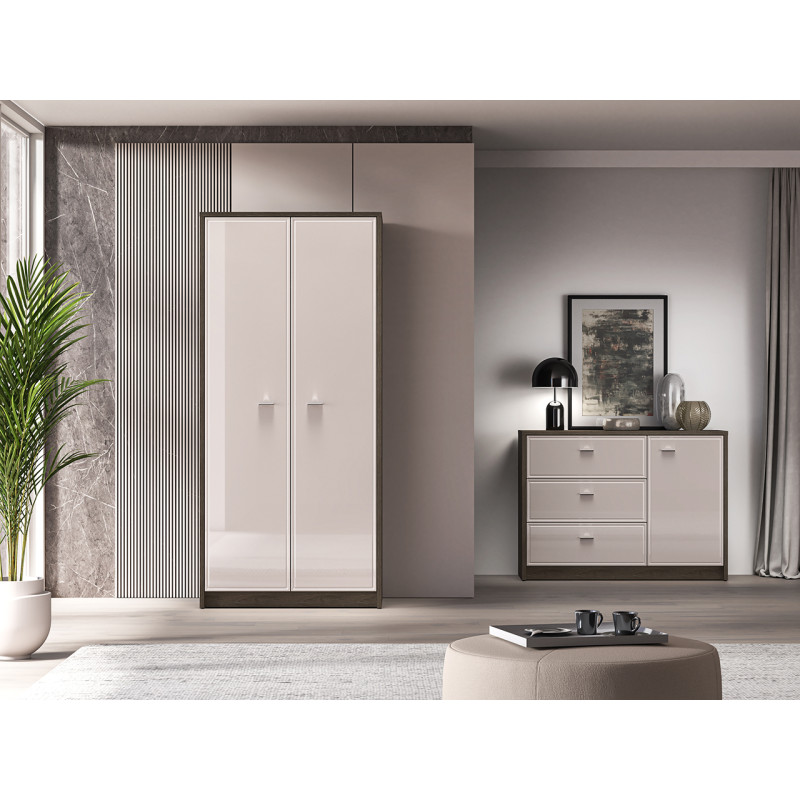 Szafa Avante 01 Dąb Windmill Dark / Cashmere Ml Meble