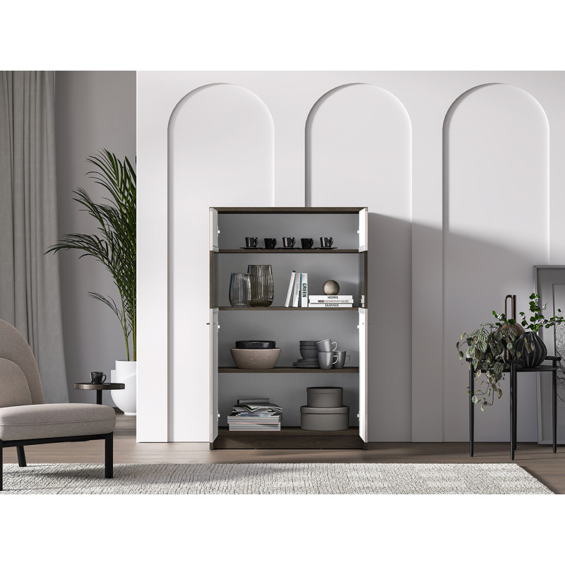 Witryna Avante 03 Dąb Windmill Dark / Cashmere Ml Meble