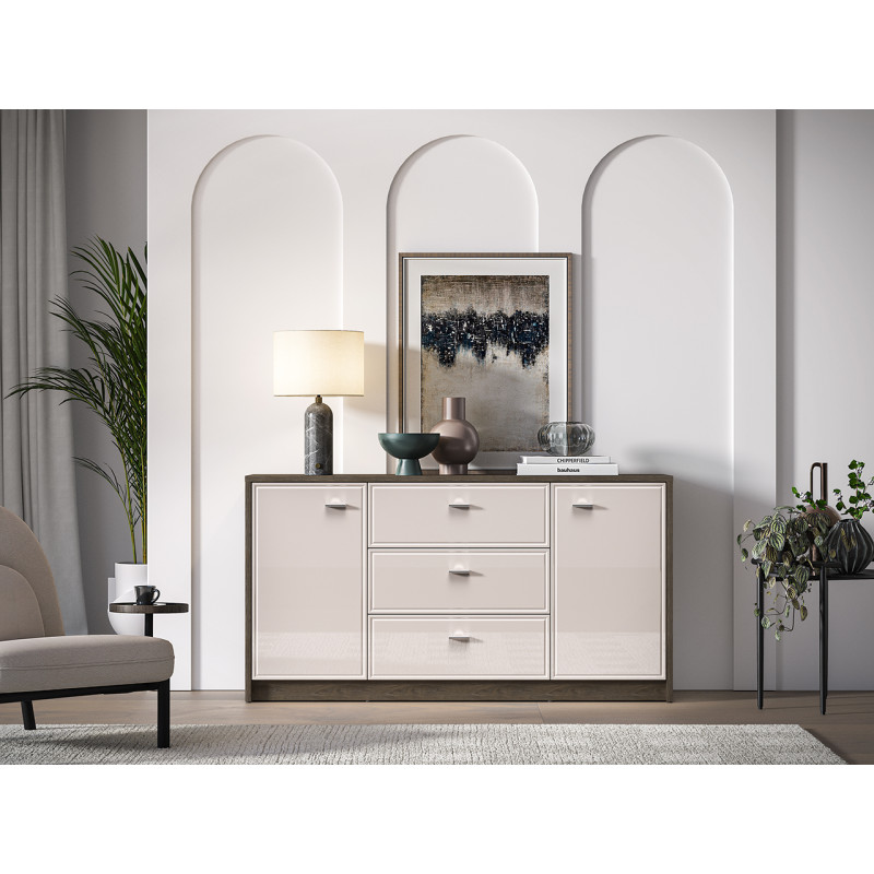 Witryna Avante 03 Dąb Windmill Dark / Cashmere Ml Meble