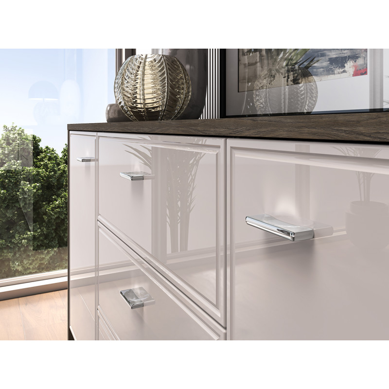 Witryna Avante 03 Dąb Windmill Dark / Cashmere Ml Meble