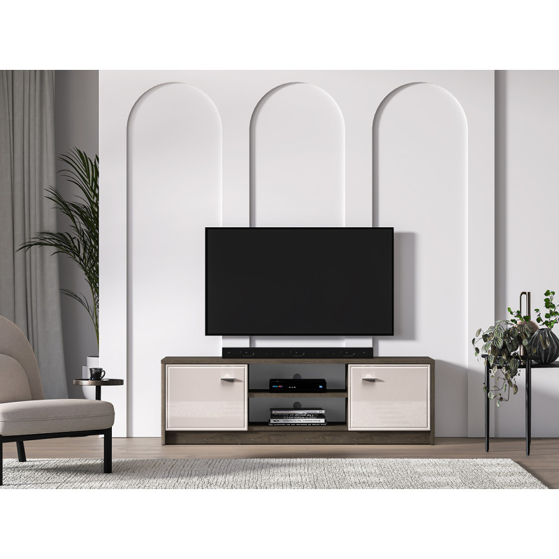 Witryna Avante 03 Dąb Windmill Dark / Cashmere Ml Meble