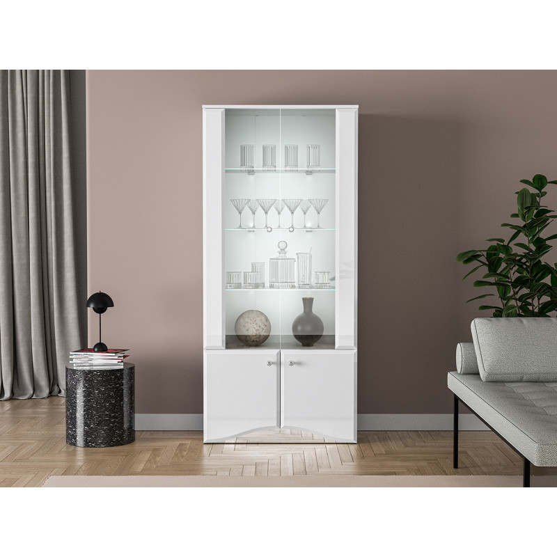 Witryna Glamour 01 Biały alpejski Ml Meble