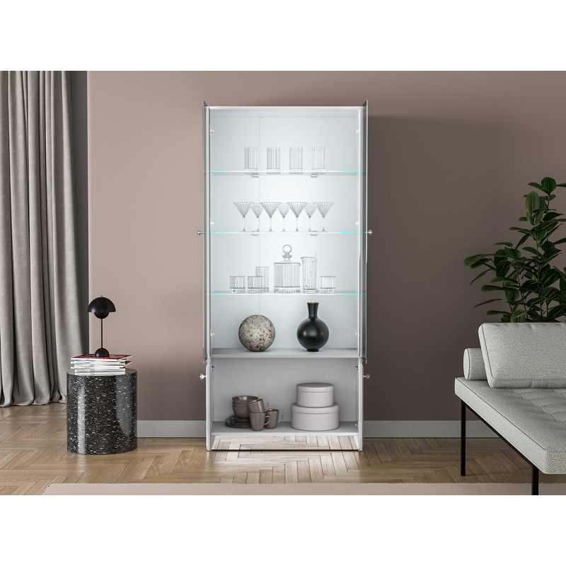 Witryna Glamour 01 Biały alpejski Ml Meble