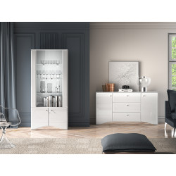 Witryna Glamour 01 Biały alpejski Ml Meble Witryna Glamour 01 Biały alpejski Ml Meble